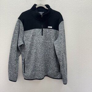 Eddie Bauer Colorblock 1/4 Zip Sweater Fleece Pullover EMQ0135S Mens size XL